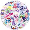 50 Dream Girl Theme Mix And Match Waterproof Stickers Creative Blue Starry Sky Girl Decorative Stickers Yama