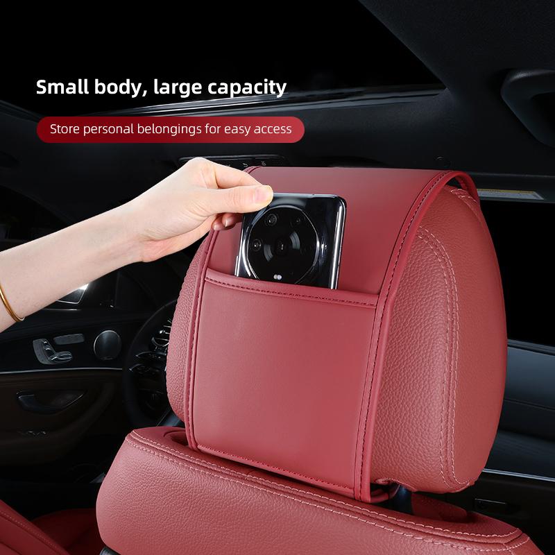 For Alfa Romeo Leather Car Seat Headrest AntiDirty Elastic Pillowcase Protective Cover For Alfa Romeo 4C 159 166 Giulia Giuliett