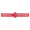 45 Degree Angle Scribing Ruler with Slide Stop Aluminum Alloy Track Marking Ruler for Woodworking