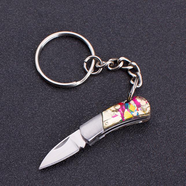 Брелоки для ключей Брелоки для ключей Подарки Разборка своими руками Экспресс-доставка Брелоки для ключей, Мини-брелок, Маленький нож, Красочный карманный мини-подарок