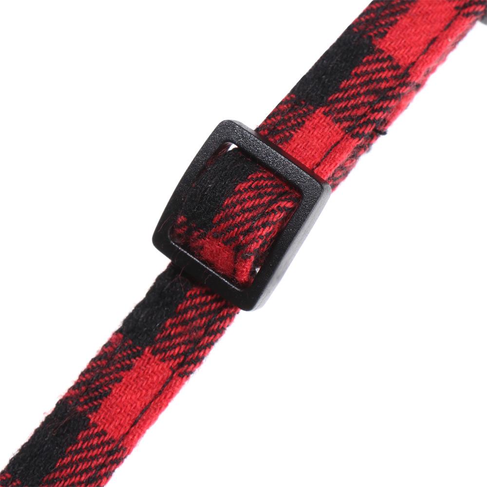 Cat Buckle with Bell Grid Collar Cats Collar Pet Supplies Puppy Collar Kitten Collar