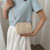 Elegant Korean Hollow Out Woven Shoulder Bag For Women 2023 New Urban Chic Mini Crossbody Pu Handbag