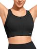 Yvette Sports High Plus Кружевной Интегрированный Размер Черный Женский Нескользящий Бюстгальтер, Застежка спереди, Поддержка, Размеры, Сетка, Влагоотводящий, Быстросохнущий, Спинка-борцовка,