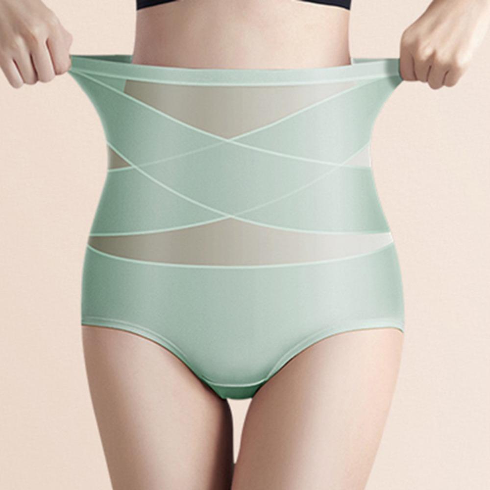 1 шт. взрывоопасный крестообразный бандаж с высокой талией из ледяного шелка, утягивающие брюки для живота, женское тонкое дышащее женское корректирующее белье