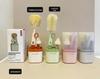 Travel Baby Bottle Brush Set with Silicone Nipple Brush, Draining Rack, Straw & Crevice Brushes