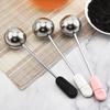 304 Stainless Steel Tea Strainer Creative Rotating Spherical Tea Infuser with Handle Scoop Shape Tea Filter Set Tea Accessories