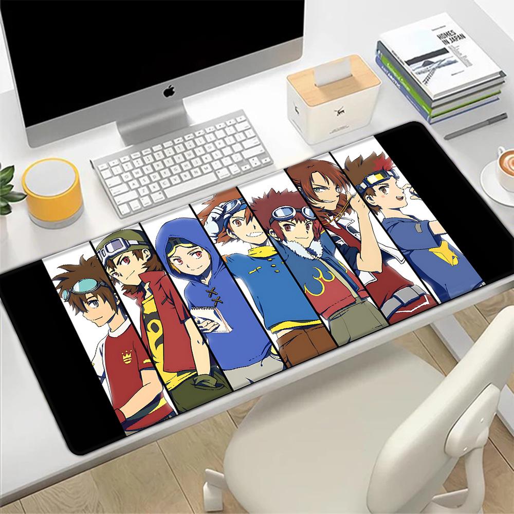 Digimon Playmats Greymons Mousepad HD Printing Computer Gamers Locking Edge Nonslip Mouse Pad XXLxcm Keyboard PC Desk Pad