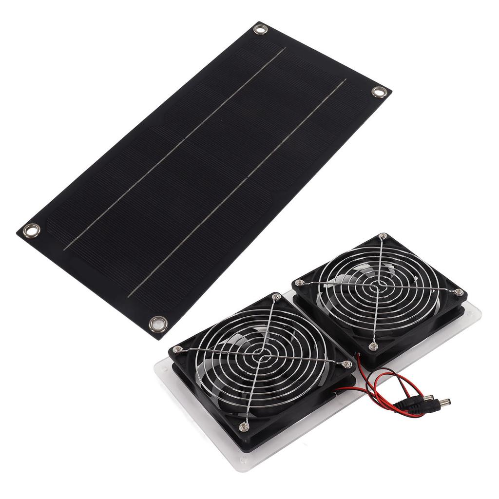 Комплект вентилятора на солнечной панели Водонепроницаемый Портативный Экологичный Солнечный вытяжной вентилятор для улицы 100 Вт 12 В Одинарная панель