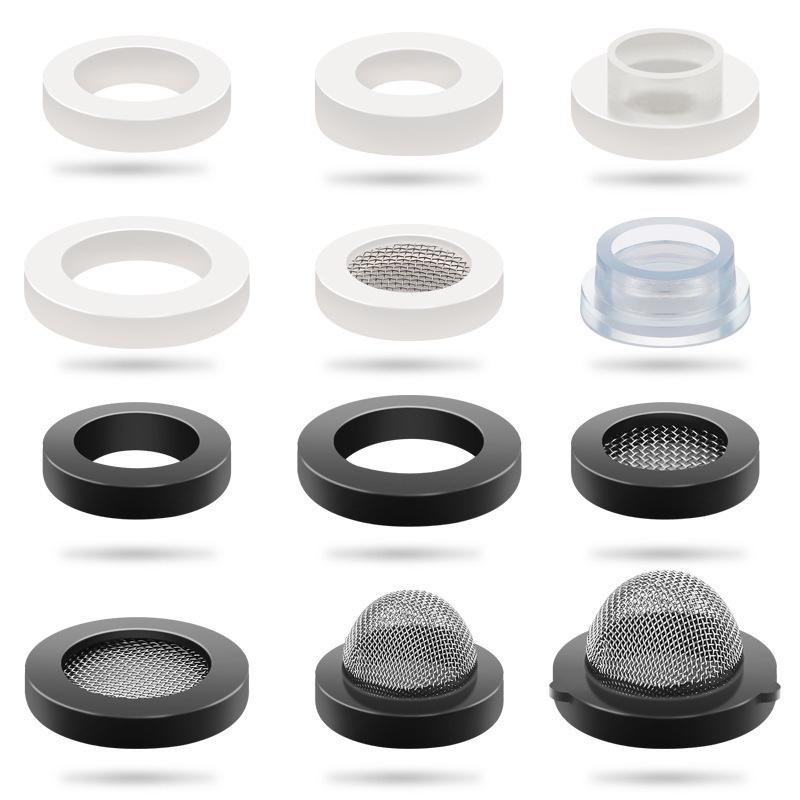 Высокотемпературная резиновая силиконовая уплотнительная шайба с плоской сетчатой прокладкой для 4-точечного водонагревателя и 6-точечного водомера, шланга подвода душа.