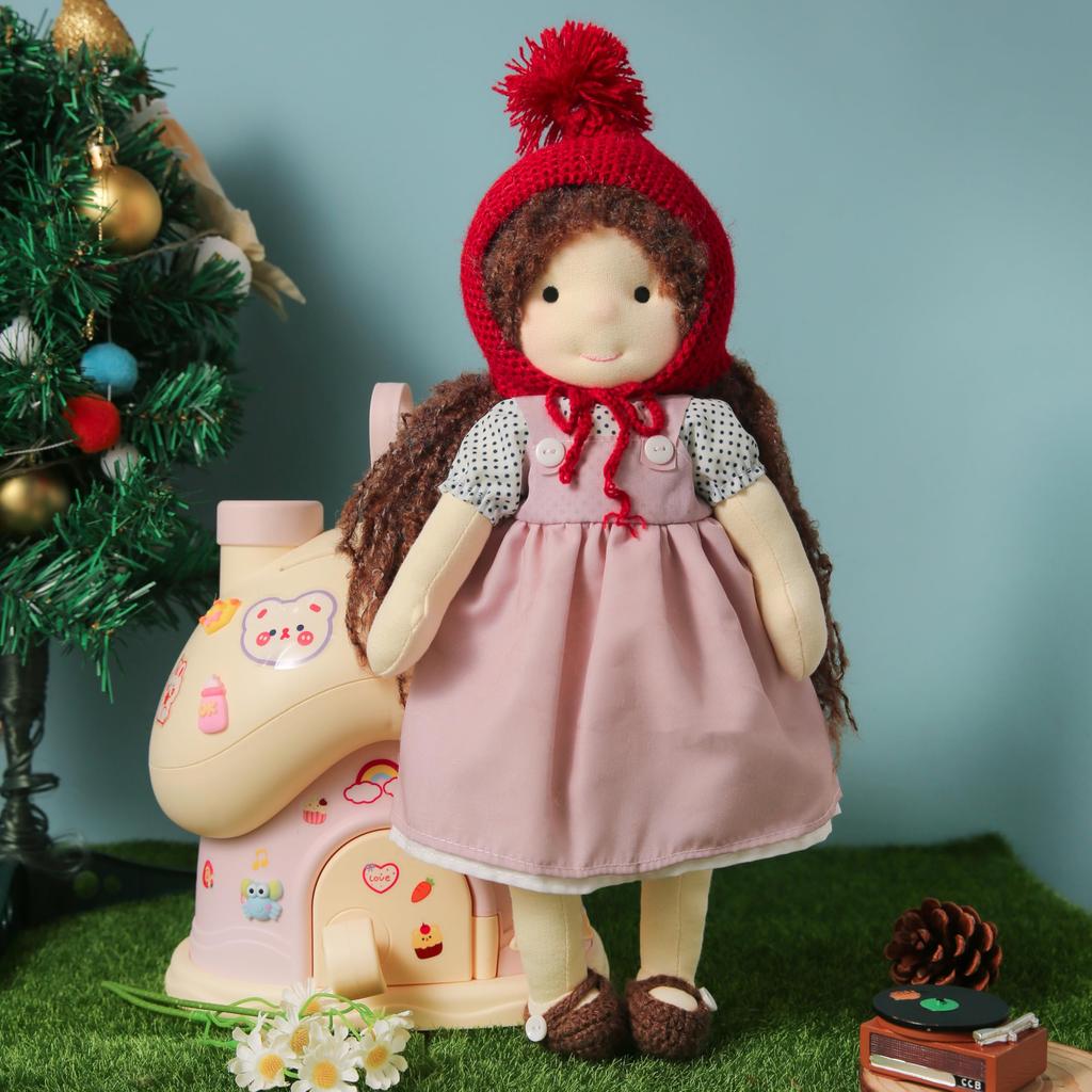 Кукла Вальдорф BlissfulPixie, Ручная работа Саванна, 30 см, Мягкая, Милая плюшевая кукла-девочка, Идеально подходит для детей