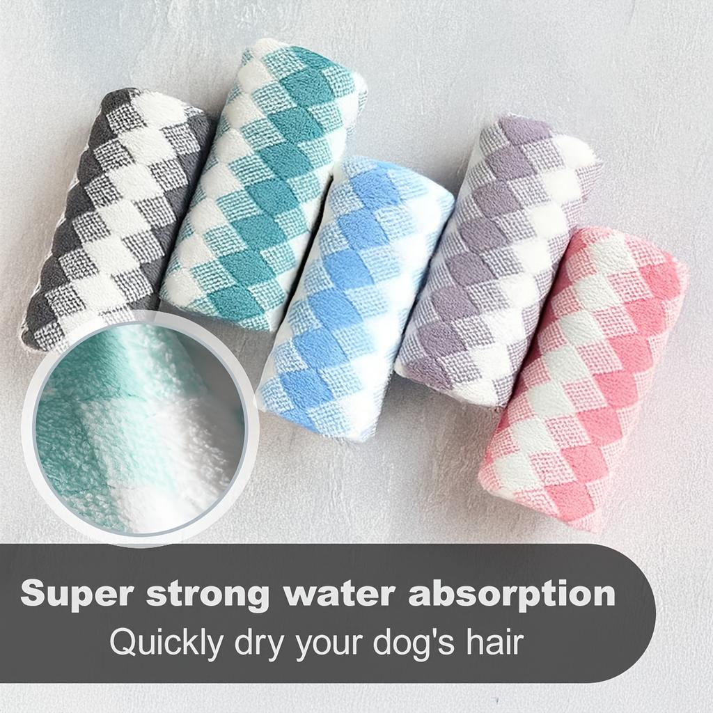 Сверхвпитывающее полотенце для собак - Быстросохнущее полотенце из полиэфирного волокна для собак, груминга, купания и уборки - Удобное