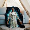 Cristiano Ronaldo printed throw blanket—lightweight,soft,warm;versatile blanket for all seasons—perfect as &air-conditioning throw,nap blanket