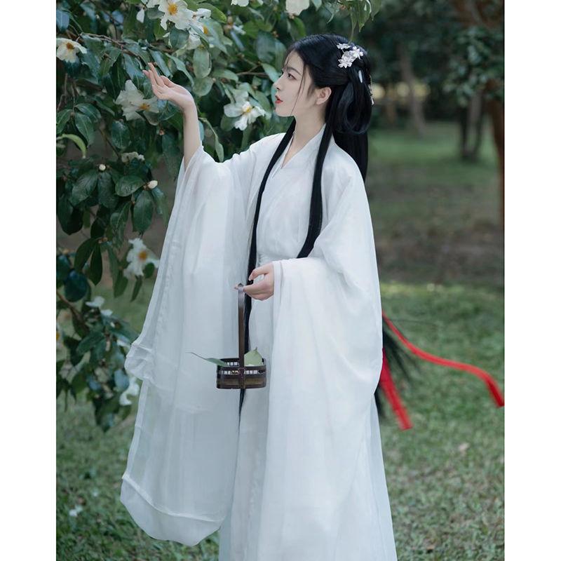 Элегантное женское танцевальное платье в китайском стиле ханьфу для династий Вэй и Цзинь