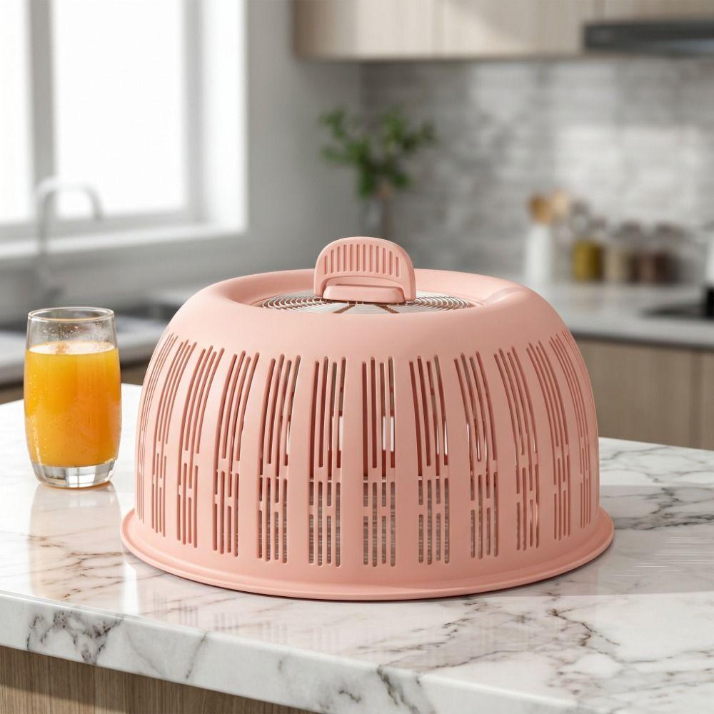 Plastic Draining Basket 2-in-1 Fruit Basket Durable Food Protection Cover  Kitchen Use