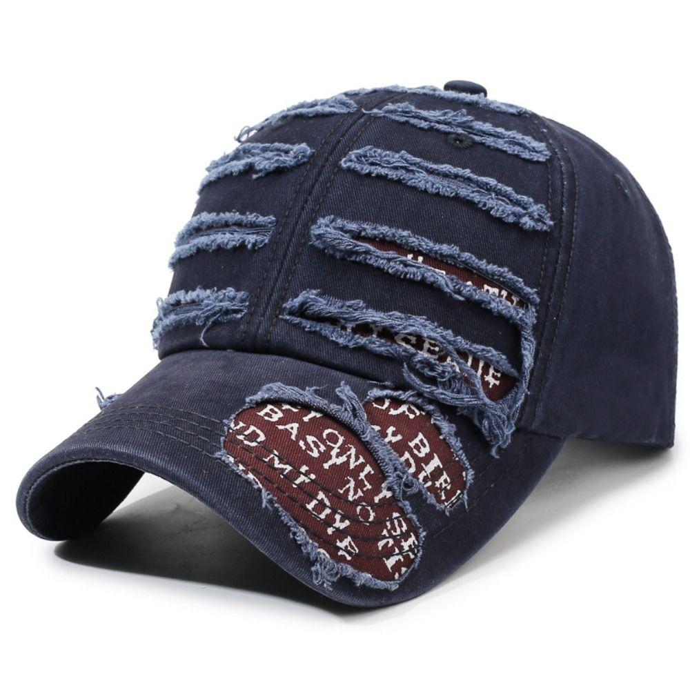 Cotton Retro Peaked Cap Cool Cowboy Hat Fashion Baseball Cap Unisex  Men Women