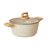 Newly Designed Wheat Rice Stone Non Stick Pot, Wooden Handle Soup Pot, Frying Pan, Frying Pan, Milk Pot, Cookware Set.