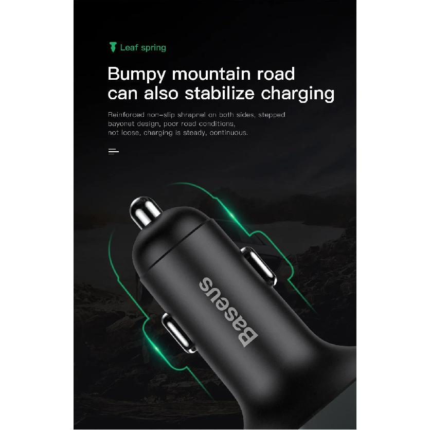 Baseus FM-передатчик Bluetooth Aux Аудио MP3-плеер FM-радио Двойной USB Быстрая зарядка Автомобильное зарядное устройство FM-модулятор Hands-free Автомобильный комплект