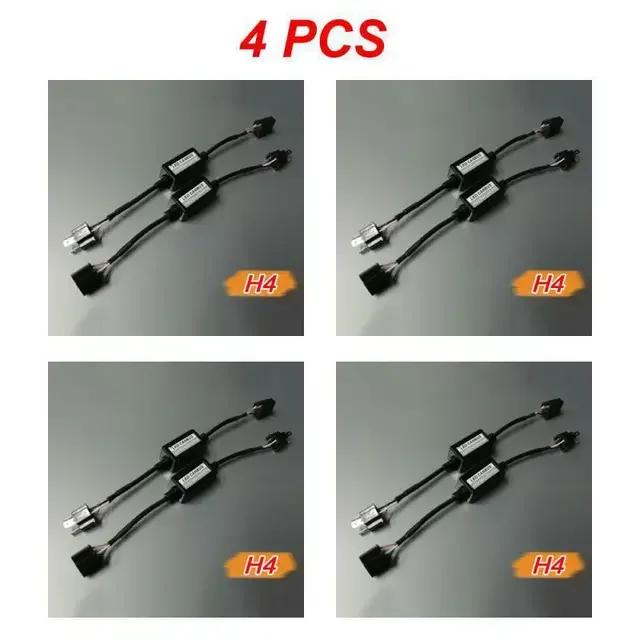 1/4 шт. Автомобильный светодиодный контроллер нагрузки Canbus H1/H3/H4/H7/H8/H9/H11 Светодиодный декодер Прочный 12 В Автомобильный 1/2/4 шт. Устранитель предупреждений