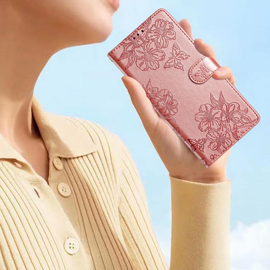 Чехол для Xiaomi Redmi Note 13 Pro 5G/Poco X6 5G с рисунком бабочки и цветка, кошелек из ПУ кожи, откидная крышка для телефона