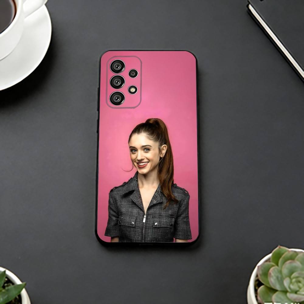 Ретро Шик Наталии Дайер Чехол для Телефона Для Samsung S25,S24,S21,S22,S23,S30,Ultra,S20,Plus,Fe,Lite,Note,10,Черный Чехол