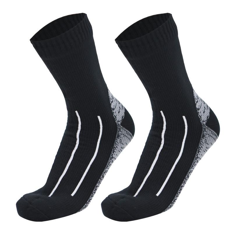 Unisex Mid Calf Ski Socks, Nylon Breathable Sweat Absorbent Winter Sports Socks for Men Women, 168N Terry Knit Thermal Socks