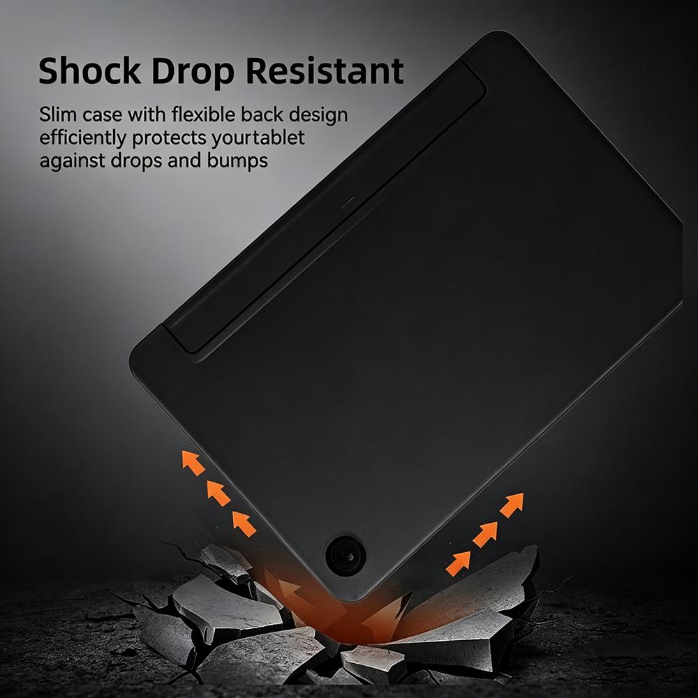 For Samsung Galaxy Tab A8 A9 A11 Plus 10.5 8.7 11 X200 X210 X230 X110 X130 Soft Silicone TPU Tablet Case Stand Flip Smart Cover