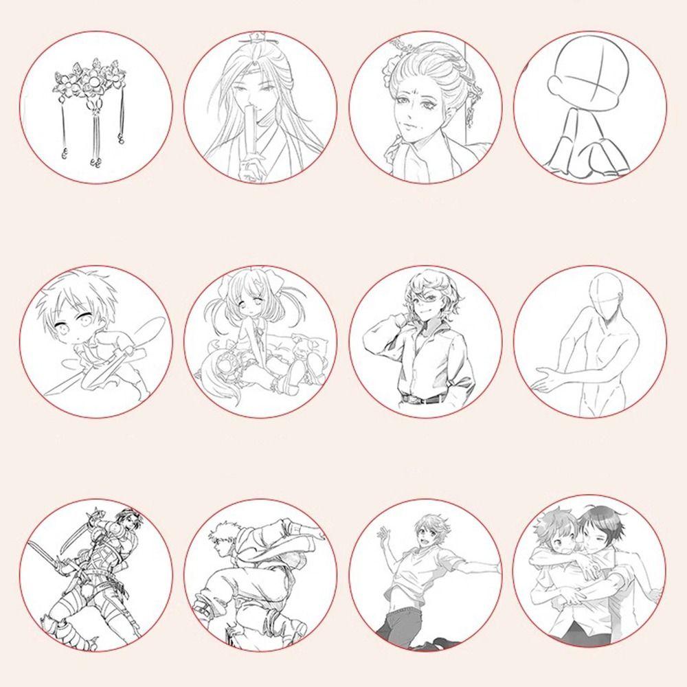 Книжное искусство Трассировка Эскиз Художественное копирование Учебная книга Ручная роспись Учебная книга Линия Черновые практические книги