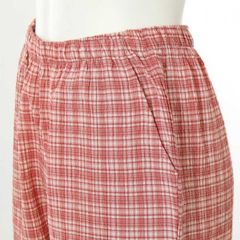 VenuS Cool Pleated Check Women S Lounge pantS vepS01wp