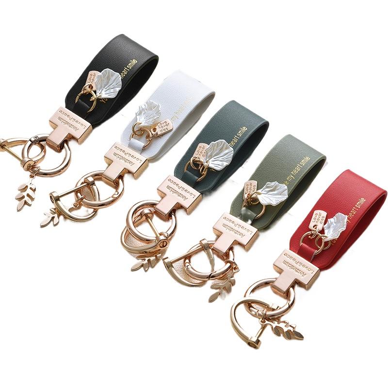 1PC Hand Rope French Shell Key Chain Exquisite Small Fresh Key Ring Car Pendant Ins Phone Charm Multiple Options Available