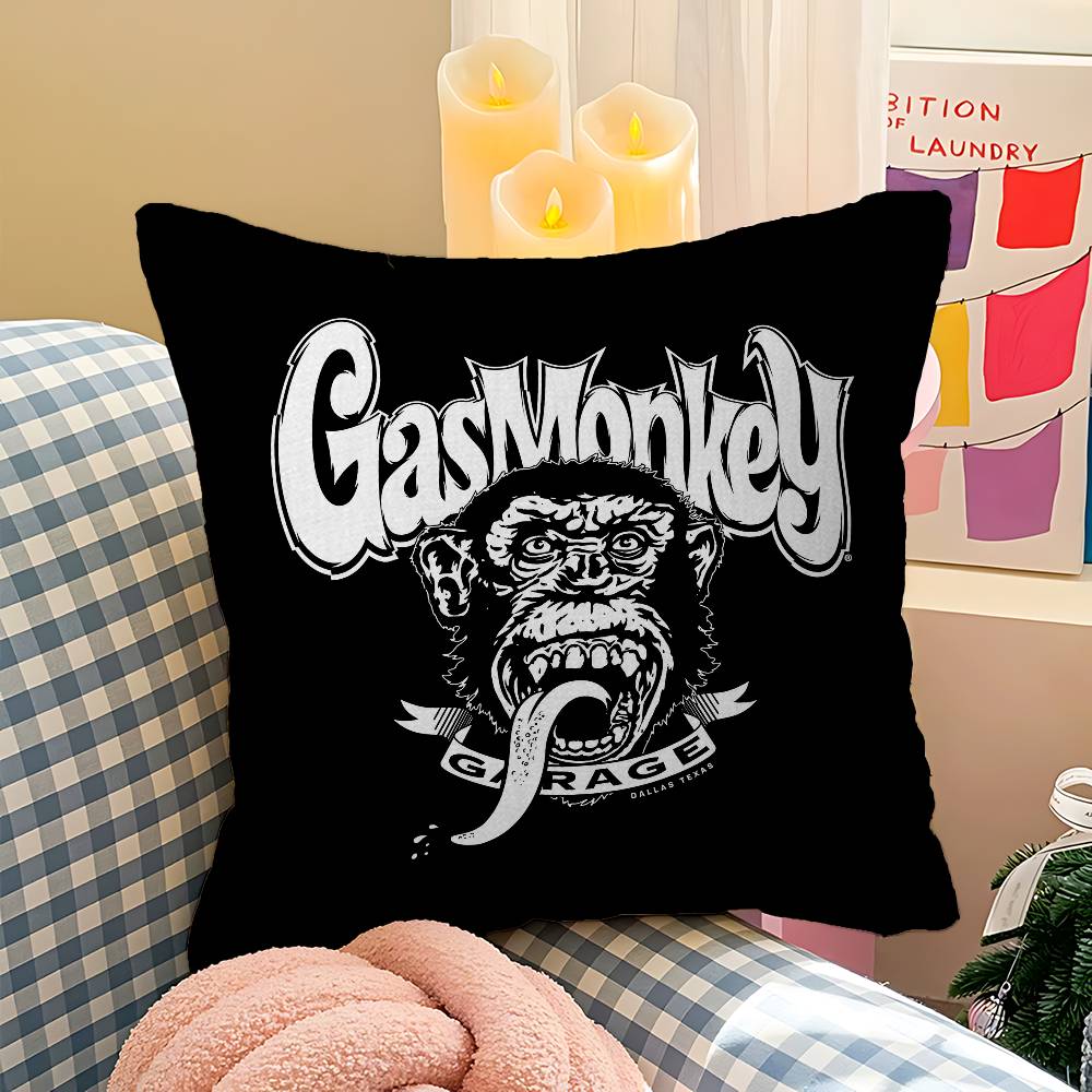 G-Gas M-Monkeys Garage Pillow Cover For Bedroom Room And Living Room Sofa Decorative Cushion Cover