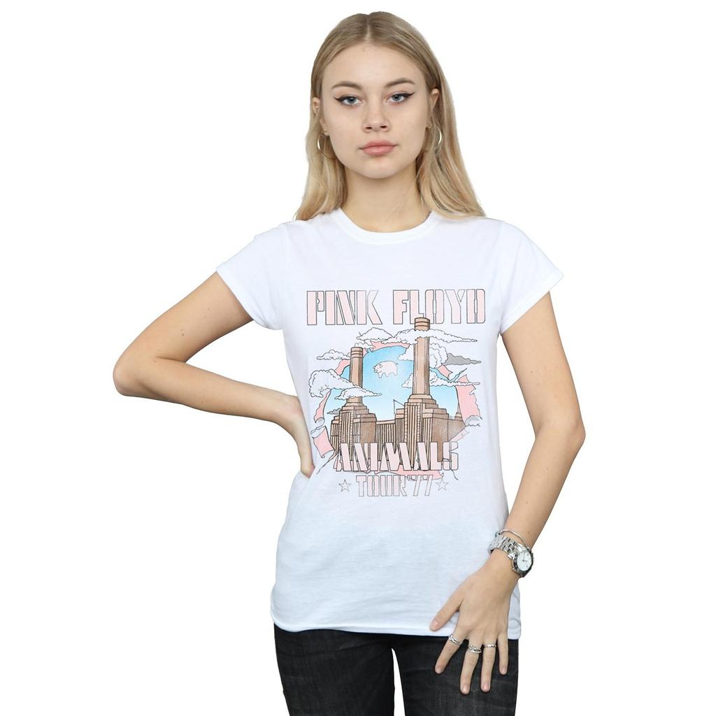 Pink Floyd Womens/Ladies Animal Factory Cotton T-Shirt