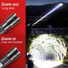 Super Bright Most Powerful LED Flashlight Rechargeable Type-C Torch Long Range 6000M Torch Lamp For Fishing Camping Lantern