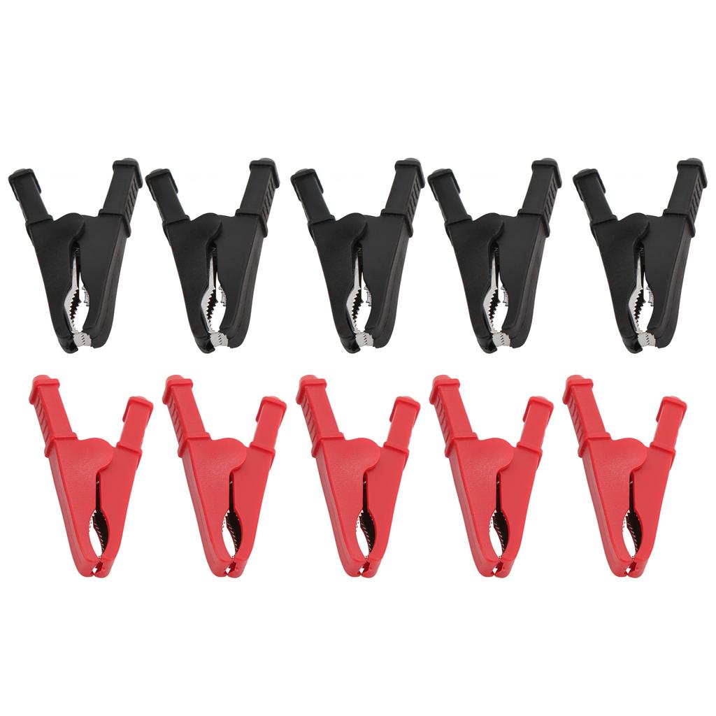 10pcs Electric Test Clip Good Electrical Conductivity Corrosion Resistance Power Test Accessories 30A 1000V