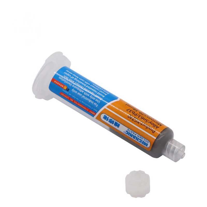 Zmart Solder Paste Flux Syringe Type SMD Sn63 Pb37 10cc Cream Solder XG-Z40 / 25-45um