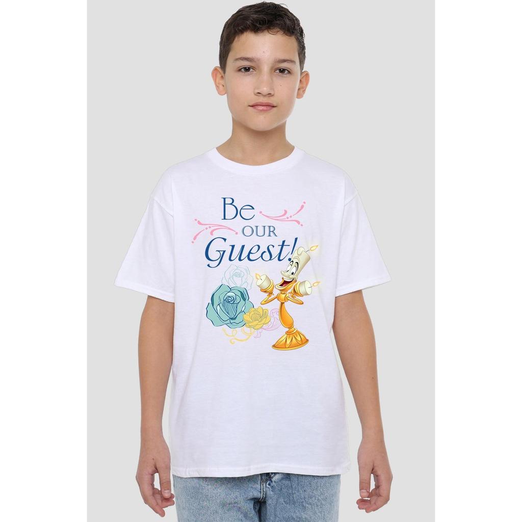 Beauty And The Beast Childrens/Kids Be Our Guest T-Shirt