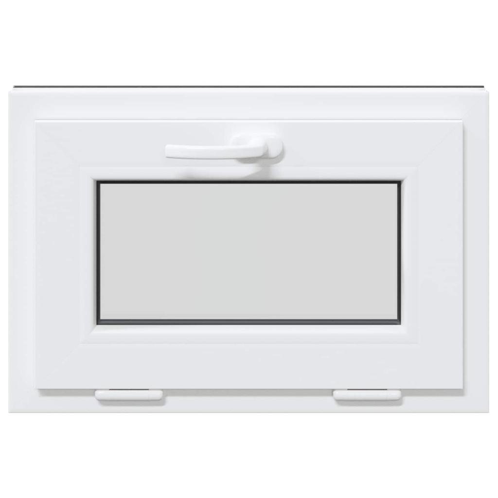 Basement Window RISOR 60 x 40 cm PVC and Glass Anthracite