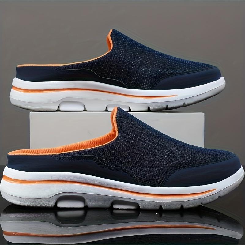Men's Loafers Mule Half Sneakers Outdoor Casual Walking Shoes Backless Sneakers Backless Shoes