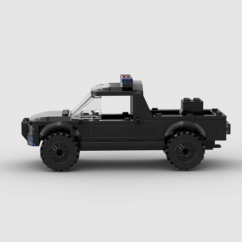 MOC Полицейская машина SWAT Пикап Классический Внедорожник Кирпичная модель Строительный блок Технический Рождественский подарок Городской Креативный