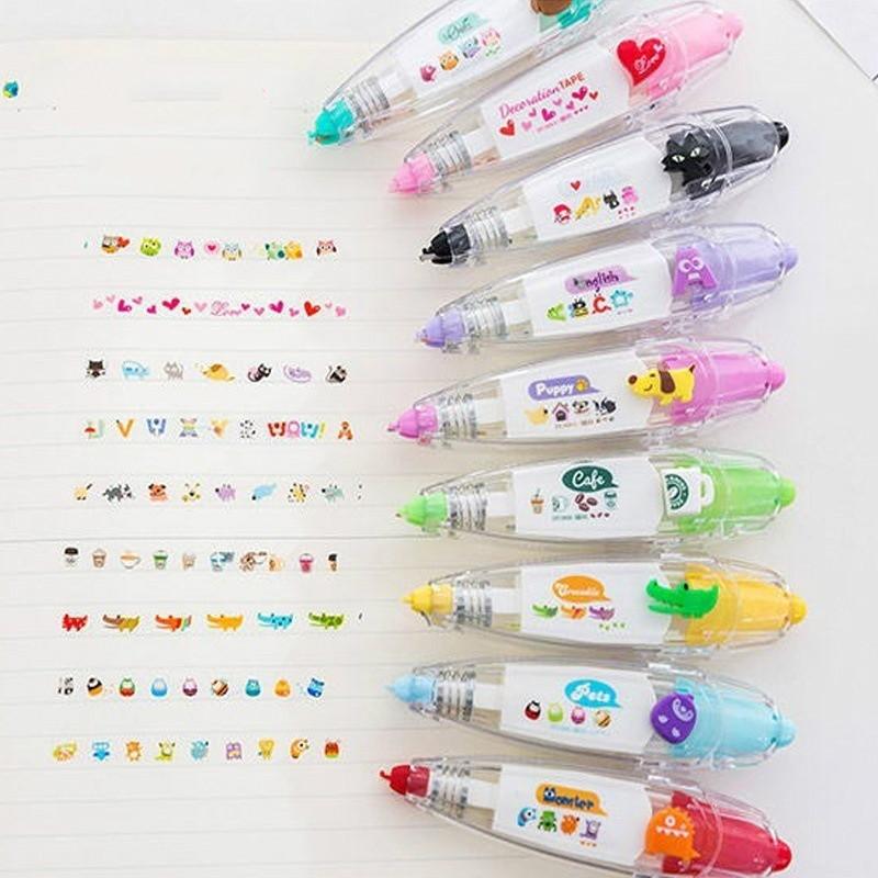 Cute Funny Stationery Push Correction Tape For Students Gifts School Supplies Stationery Kwaii Acessorios
