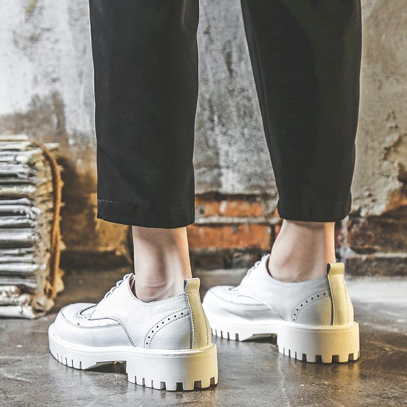 Кожаные туфли мужские Brock британские повседневные трендовые деловые платья для увеличения роста внутри молодежные свадебные туфли Px92-J