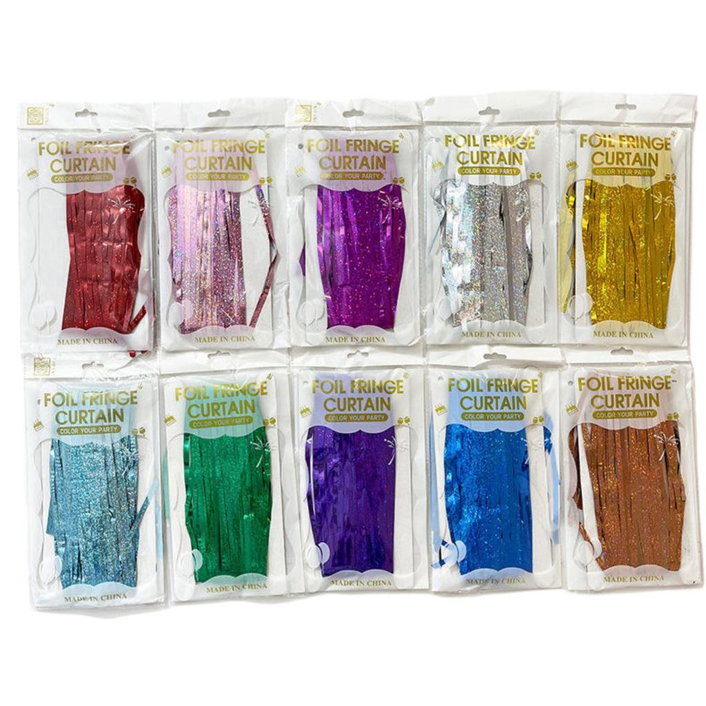 Streamers - Party Streamers  Foil Fringe Curtains For Birthday/Bachelorette/Bridal Shower/Wedding/Engagement Decorations