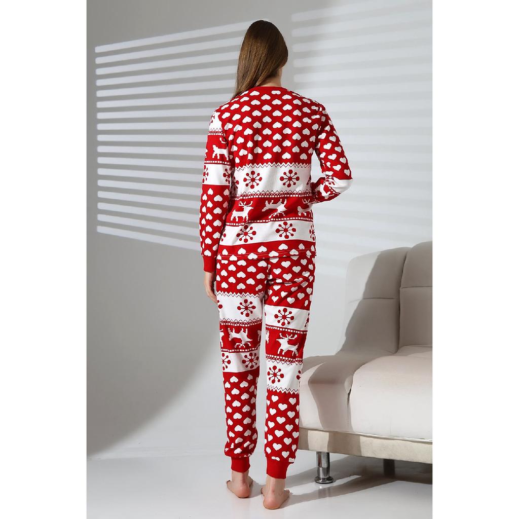Женская пижама с новогодним узором «Сердце» Vg071