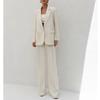 Осень и Зима Новая Женская Одежда Костюм Смокинг Воротник Костюм Верхняя Одежда 2729187 Брюки с Завышенной Талией Повседневные 4043066
