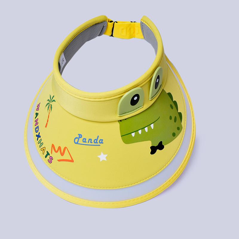 Kids' Hats Summer with Fan Sun Hats Boys Girls Sun Hats Cartoon Cute Sunblock Empty Top Hats