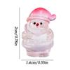 MIni Santa Claus Home Christmas Decoration Resin Craft luminous Miniature Figure Tiny Bonsai Microlandscape Fairy Garden Decor