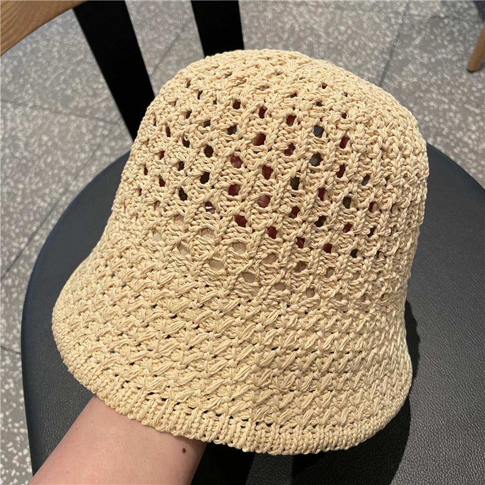 Модная складная однотонная солнцезащитная кепка с козырьком для пляжа, шляпа от солнца, панама, женская соломенная шляпа