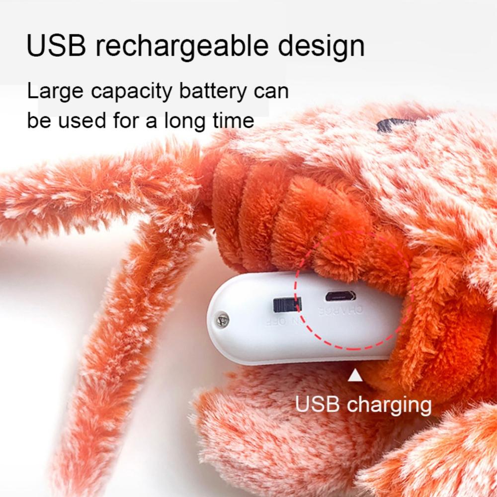 Электронная игрушка для кошек 3D электрическая USB зарядка имитация лобстера игрушка для домашних животных игра juguetes para gatos