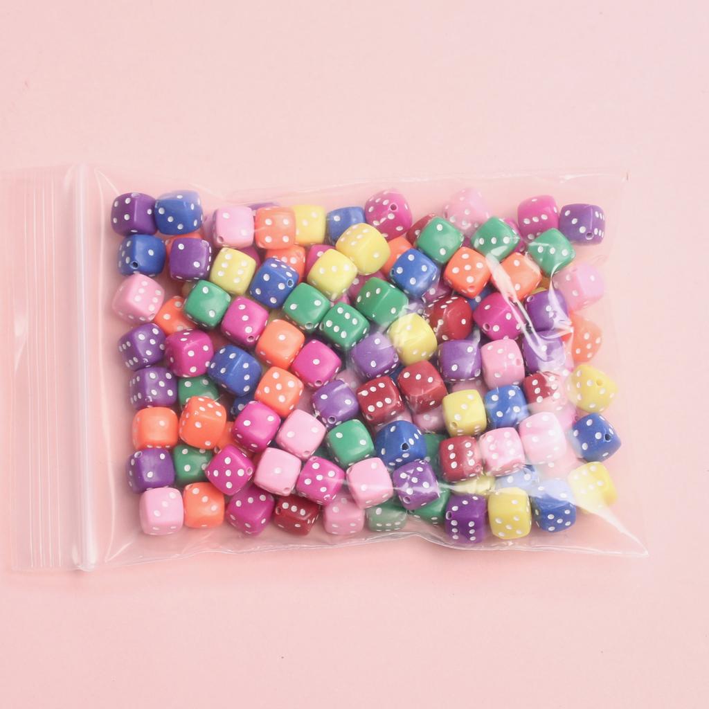 Высокое качество DIY кости бусины браслет для изготовления ювелирных изделий аксессуары бусины-разделители ожерелье 100 шт. акрил 8 мм квадратной формы