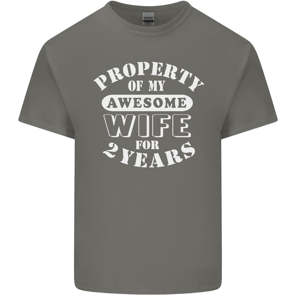 2 Year Wedding Anniversary 2nd Funny Wife Unisexs Light Cotton TShirt