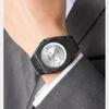Mens Square Quartz Watches Steel Bracelet Wrist Watch with Calendar Luminous Dial Waterproof Business Dress Watch for Men